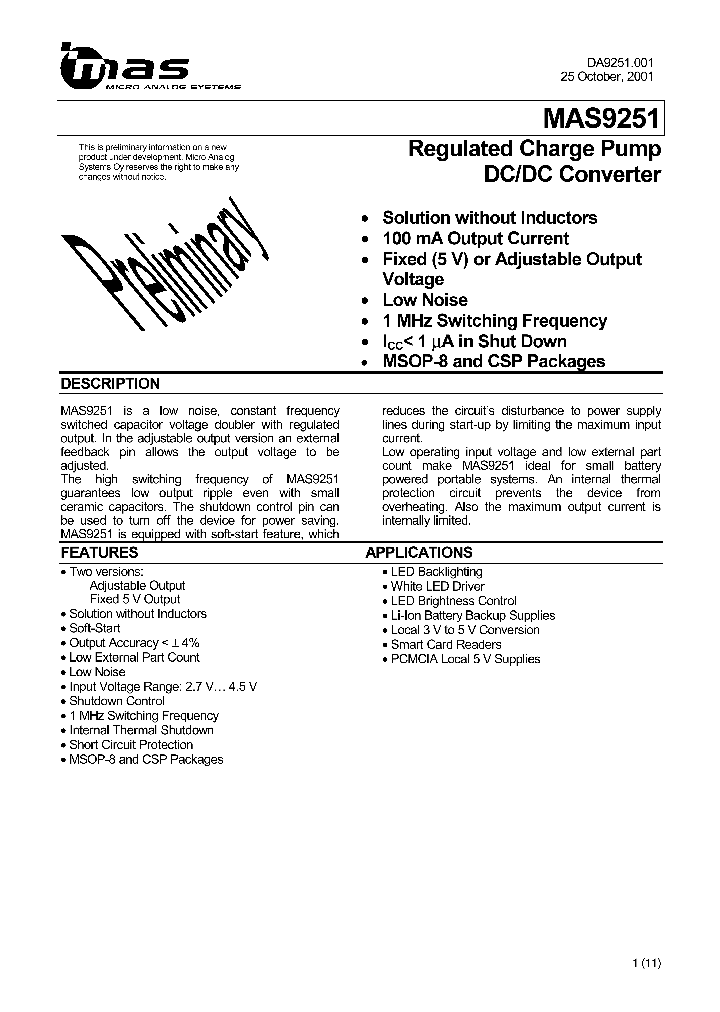 MAS9251_29429.PDF Datasheet