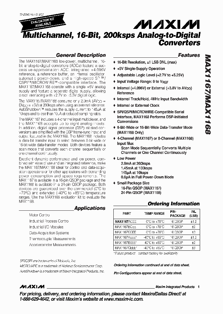 MAX1167ACEE_196044.PDF Datasheet