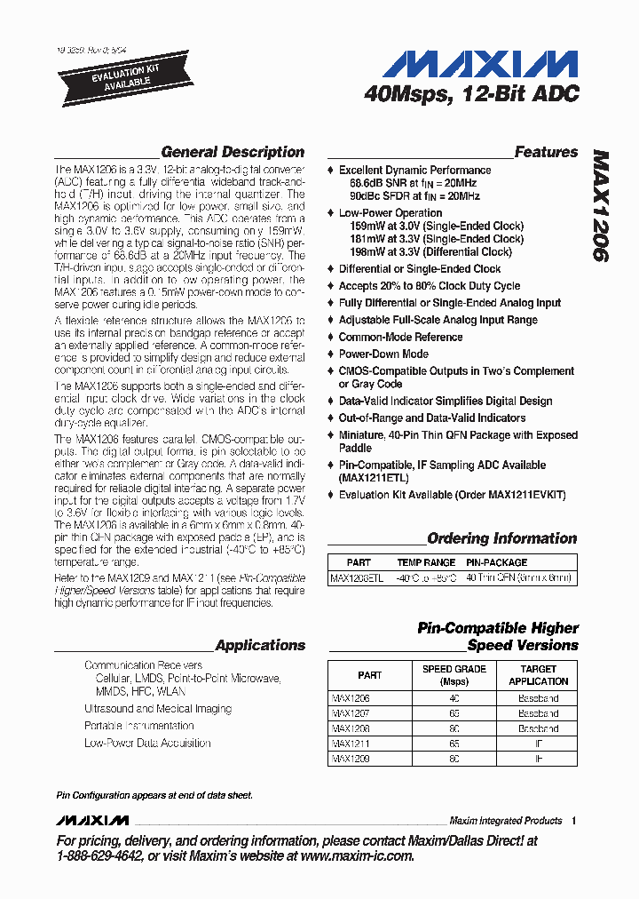MAX1206_50013.PDF Datasheet