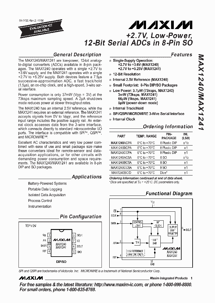 MAX1240_50071.PDF Datasheet