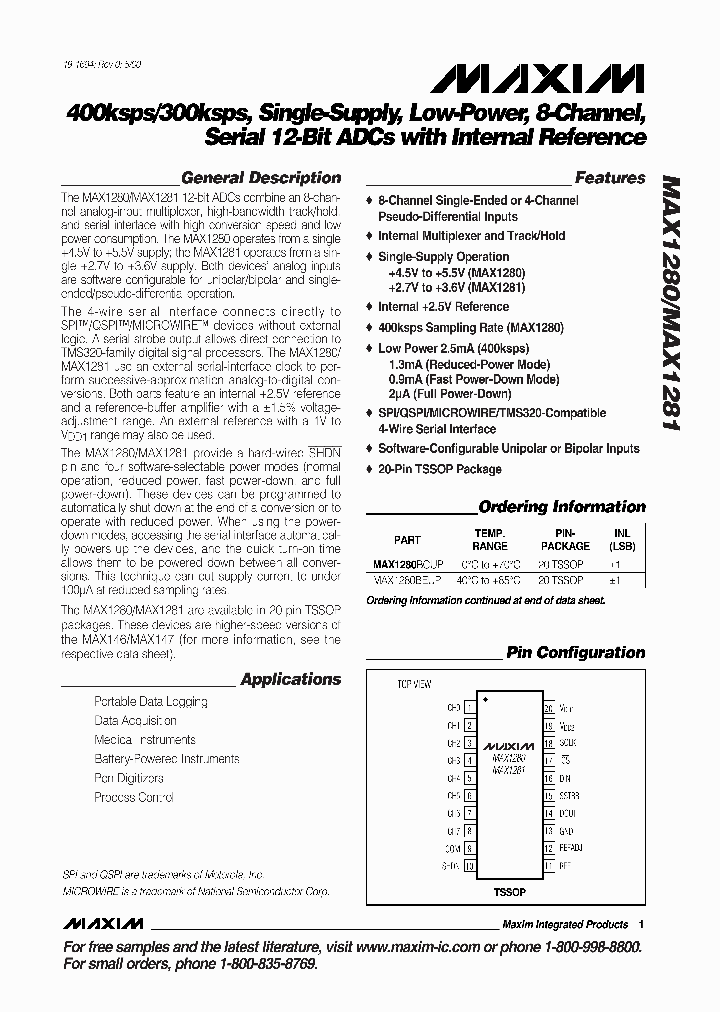 MAX1280_50216.PDF Datasheet