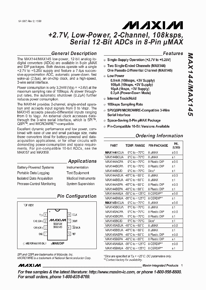 MAX144_128710.PDF Datasheet
