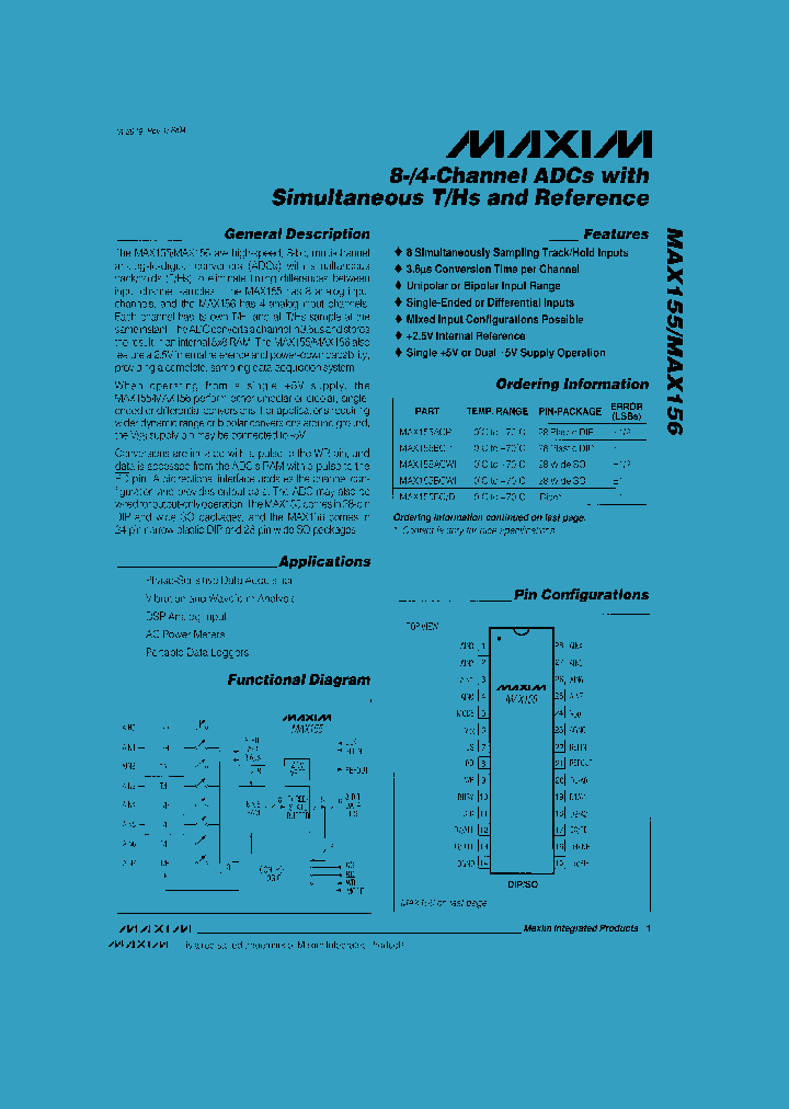 MAX155_116350.PDF Datasheet