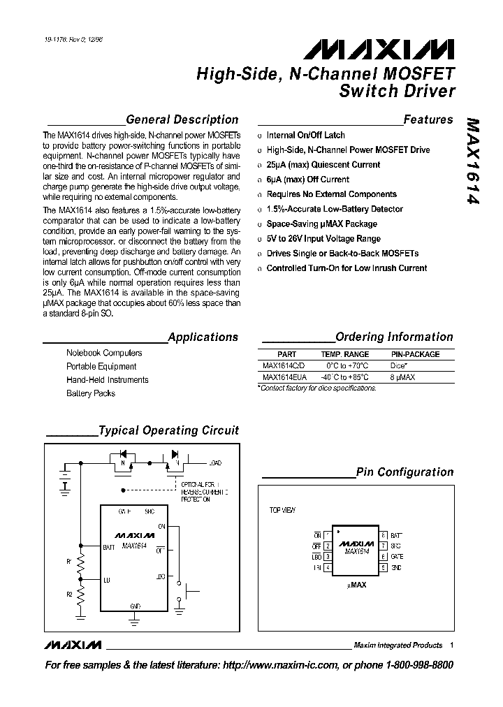 MAX1614_29482.PDF Datasheet