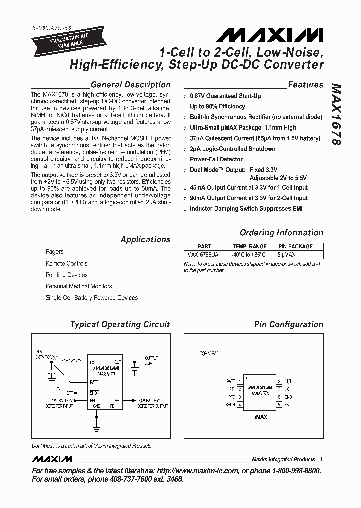 MAX1678_147666.PDF Datasheet
