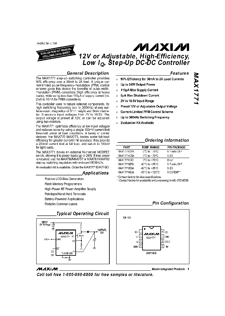 MAX1771_124895.PDF Datasheet