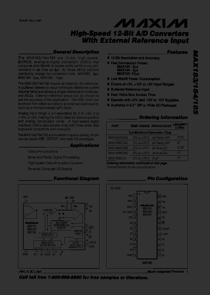 MAX183_29227.PDF Datasheet