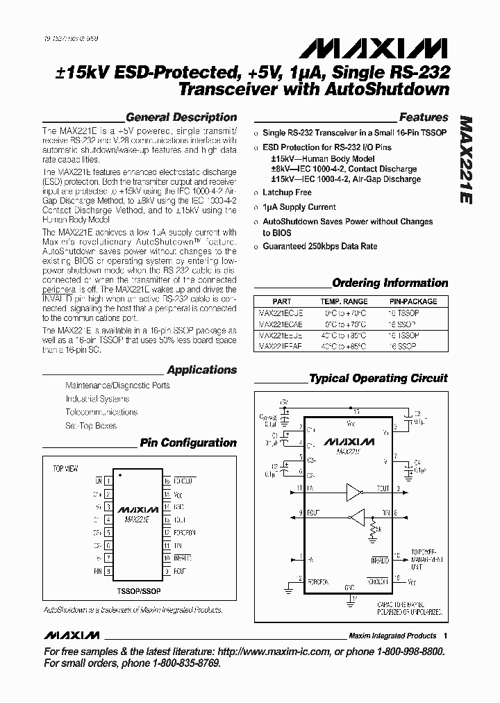 MAX221E_50889.PDF Datasheet