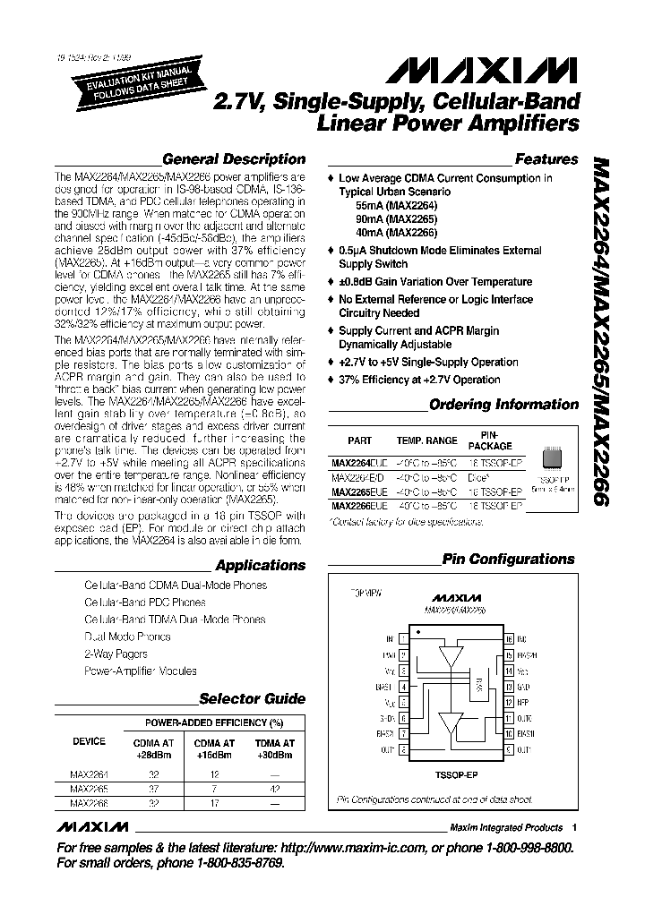MAX2264_50897.PDF Datasheet
