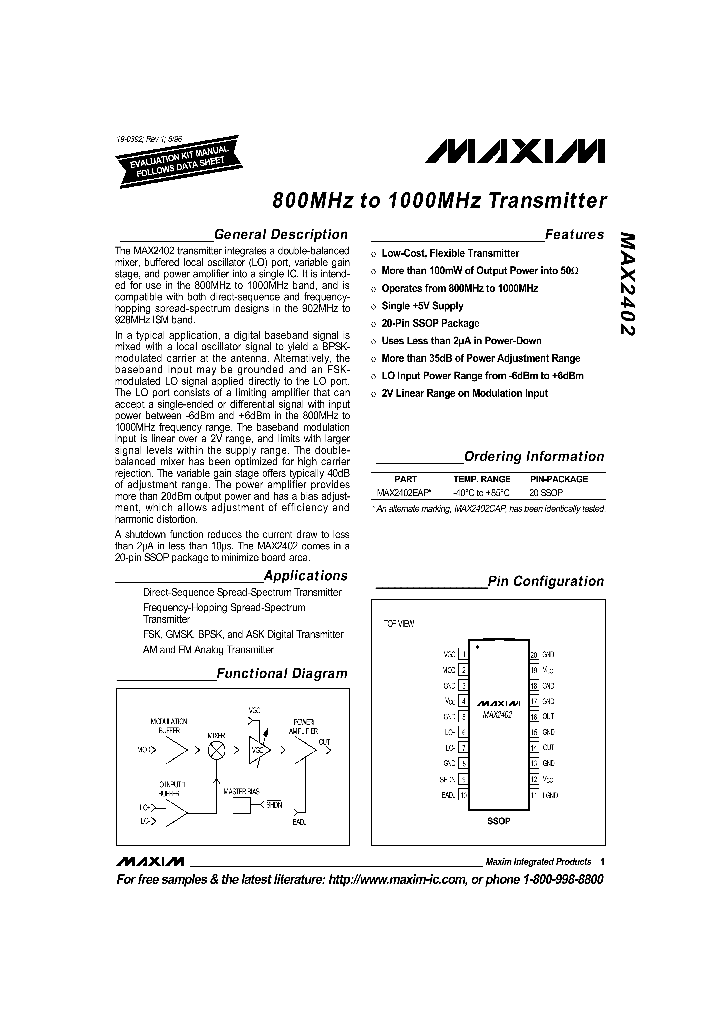 MAX2402_51088.PDF Datasheet