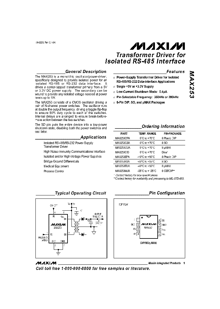 MAX253_51495.PDF Datasheet