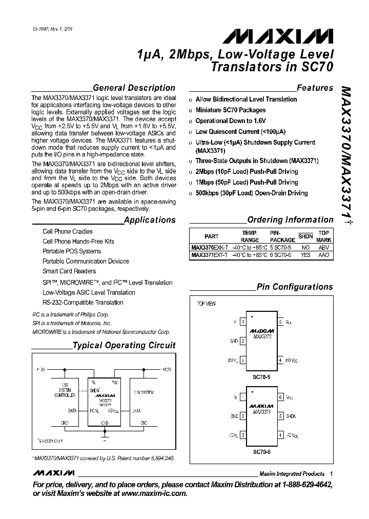 MAX3370_166429.PDF Datasheet