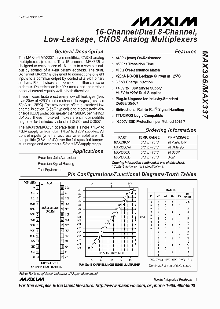 MAX336-MAX337_166427.PDF Datasheet