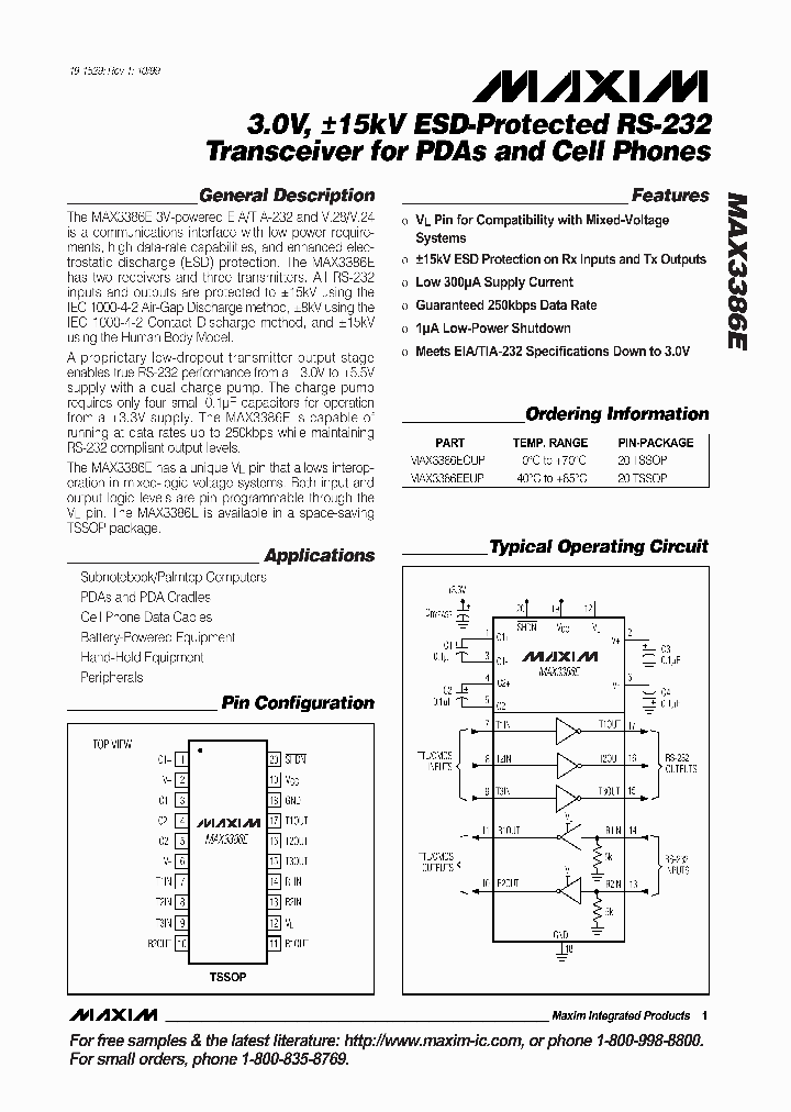 MAX3386E_88605.PDF Datasheet