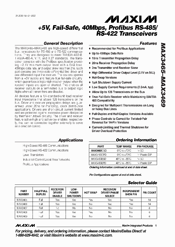 MAX3465_98995.PDF Datasheet