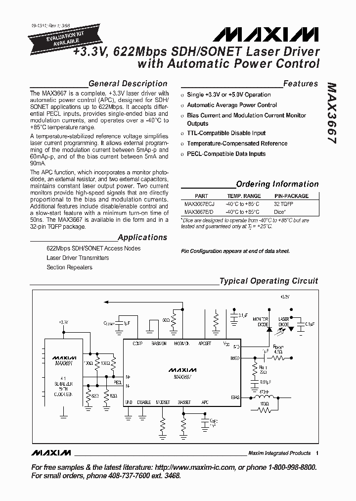 MAX3667_94136.PDF Datasheet