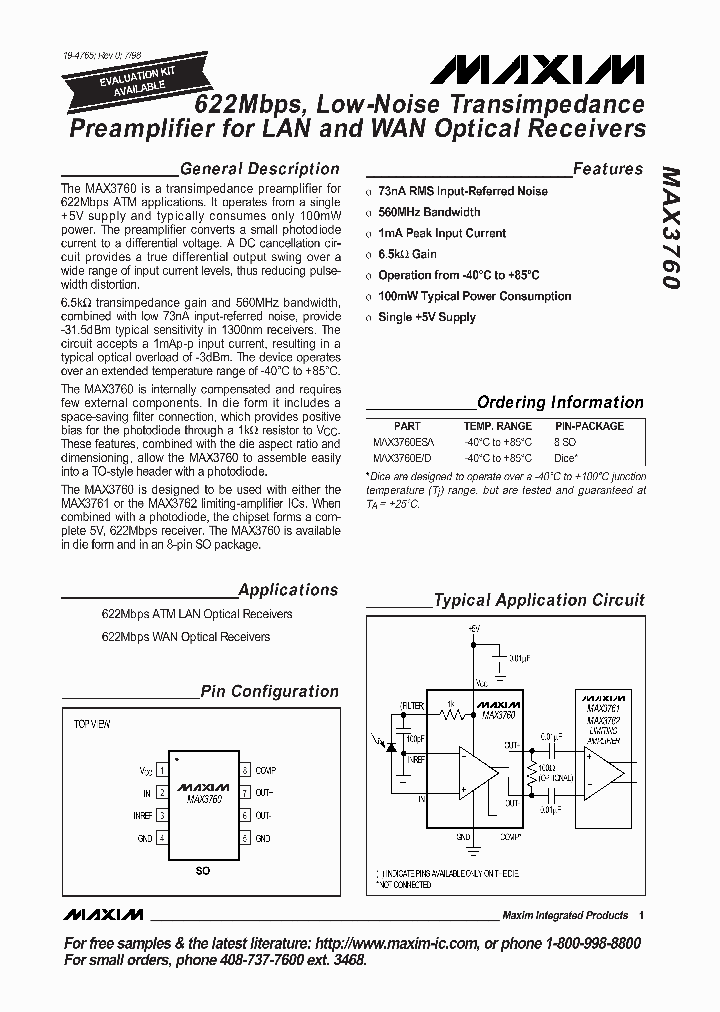 MAX3760_163579.PDF Datasheet
