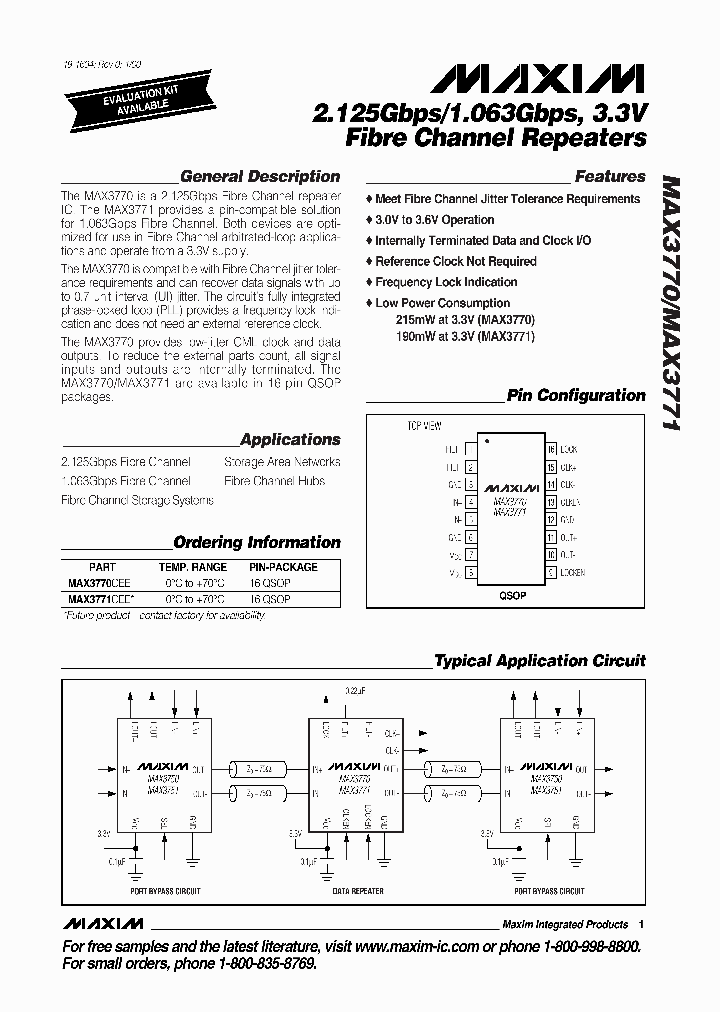 MAX3770_140147.PDF Datasheet