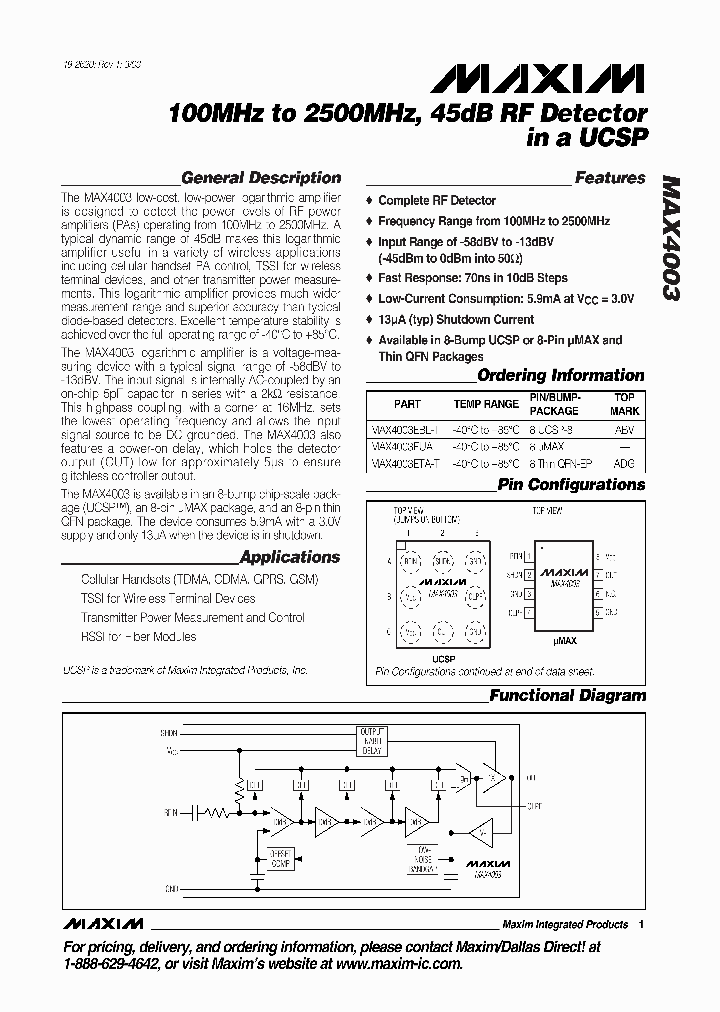 MAX4003_47196.PDF Datasheet