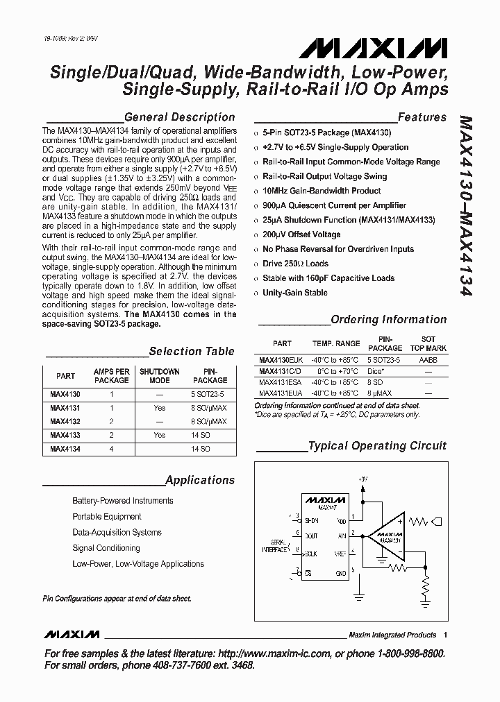 MAX4133ESD_141393.PDF Datasheet