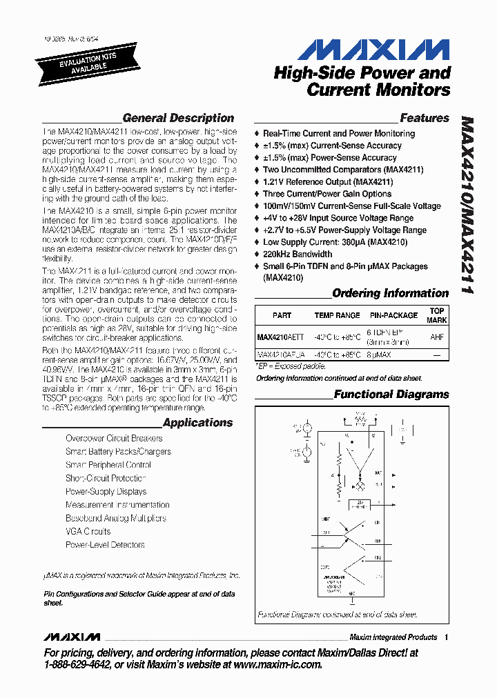 MAX4210_155595.PDF Datasheet