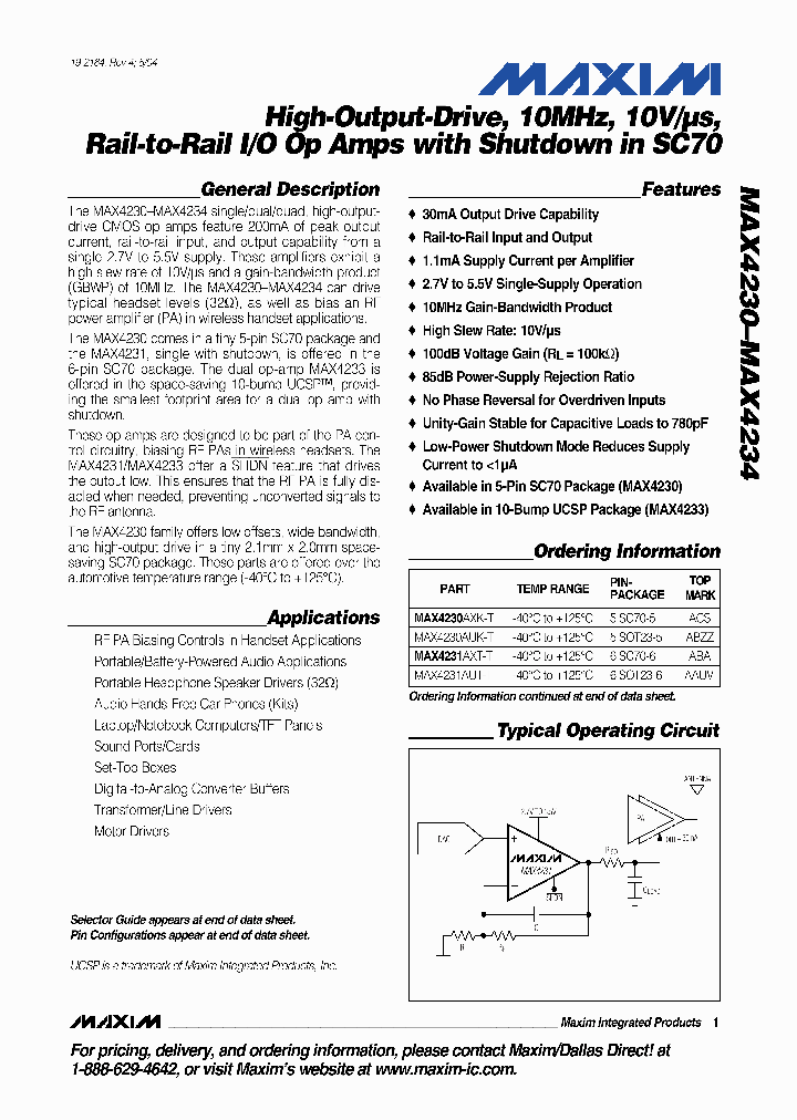 MAX4232_177483.PDF Datasheet