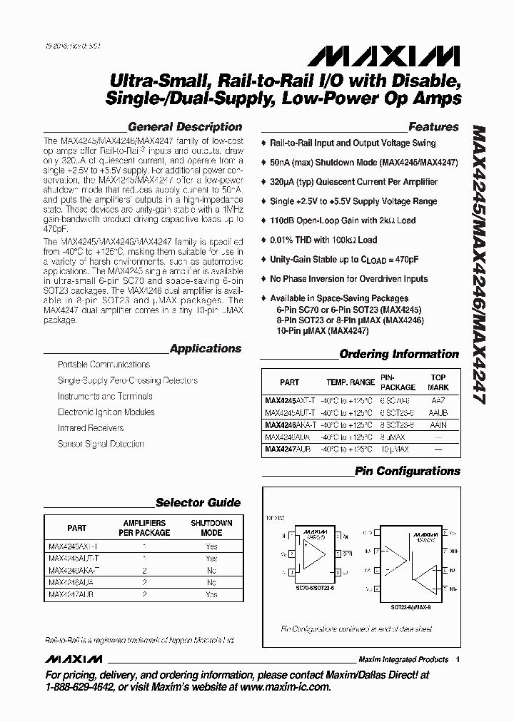 MAX4245_136887.PDF Datasheet