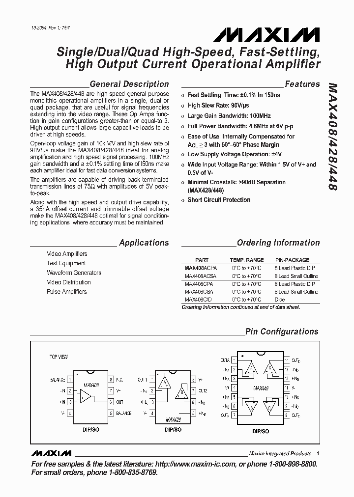 MAX428ACPA_47375.PDF Datasheet