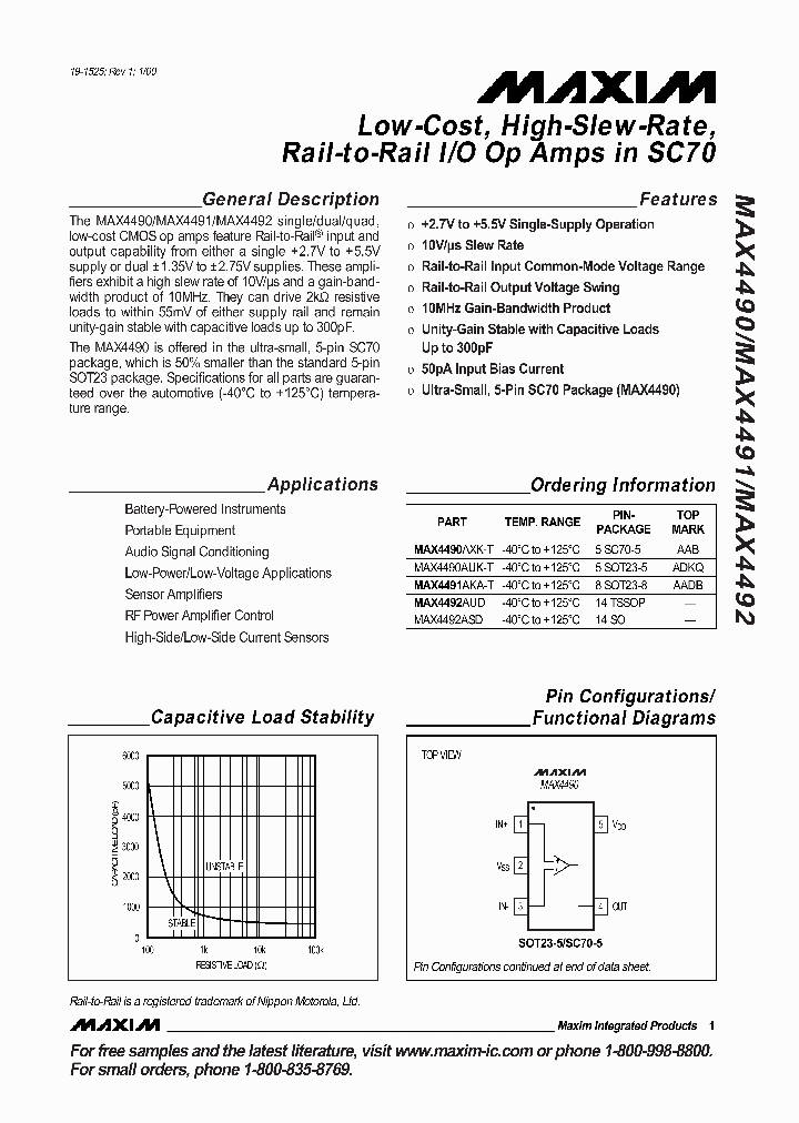 MAX4490_27340.PDF Datasheet