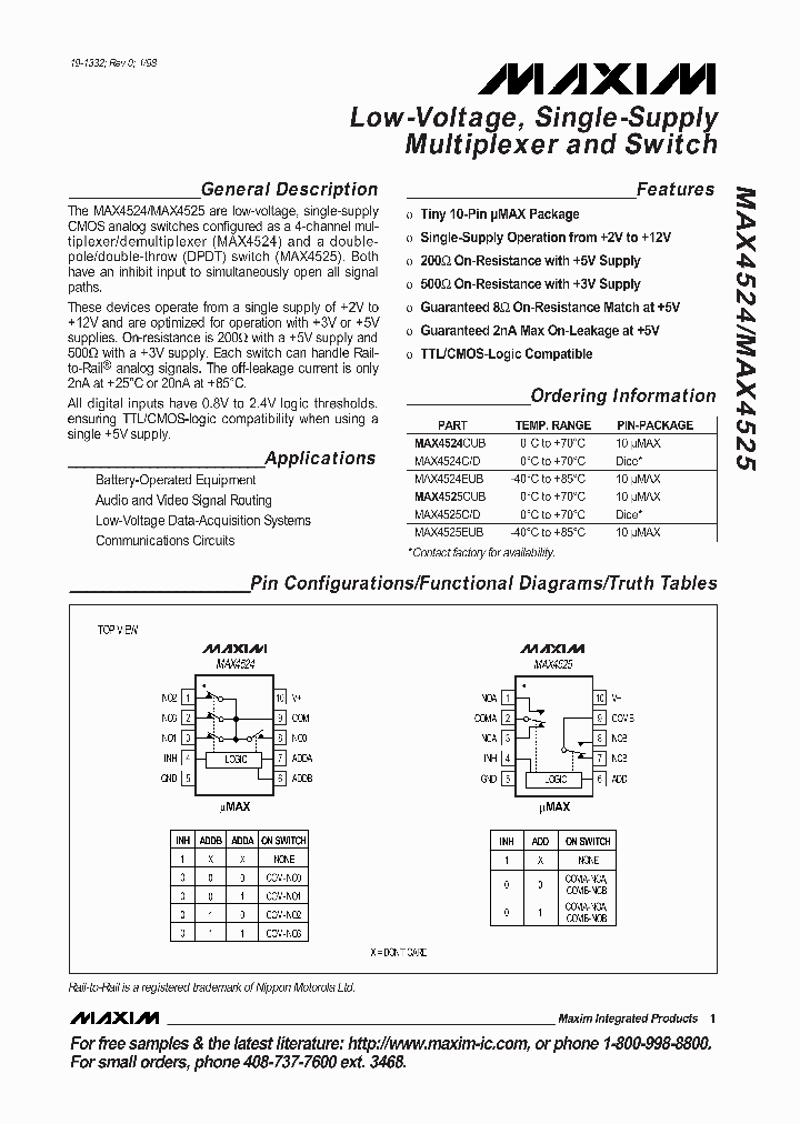 MAX4524_29839.PDF Datasheet