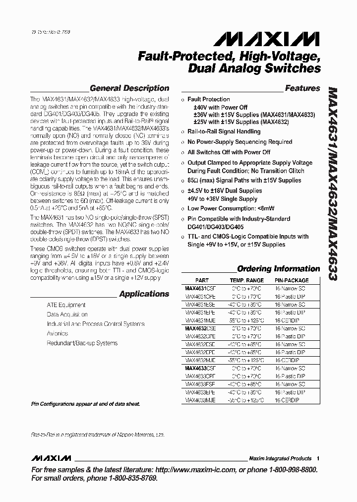 MAX4631_30015.PDF Datasheet