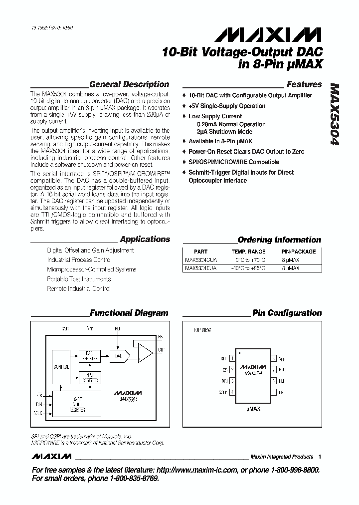 MAX5304_134065.PDF Datasheet