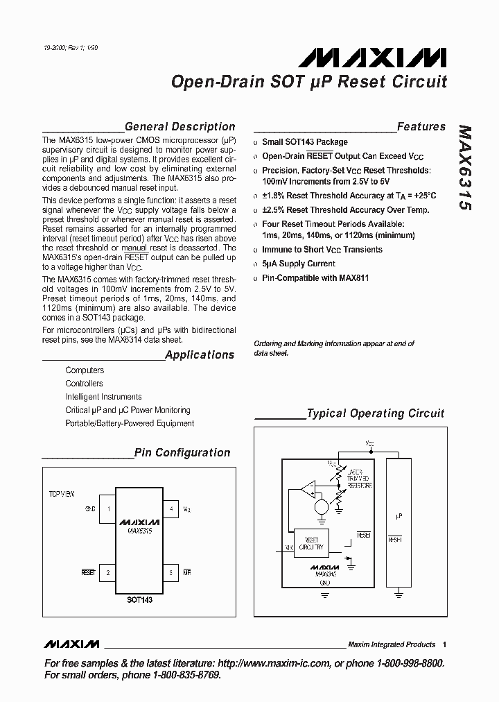 MAX6315US25D1-T_58866.PDF Datasheet