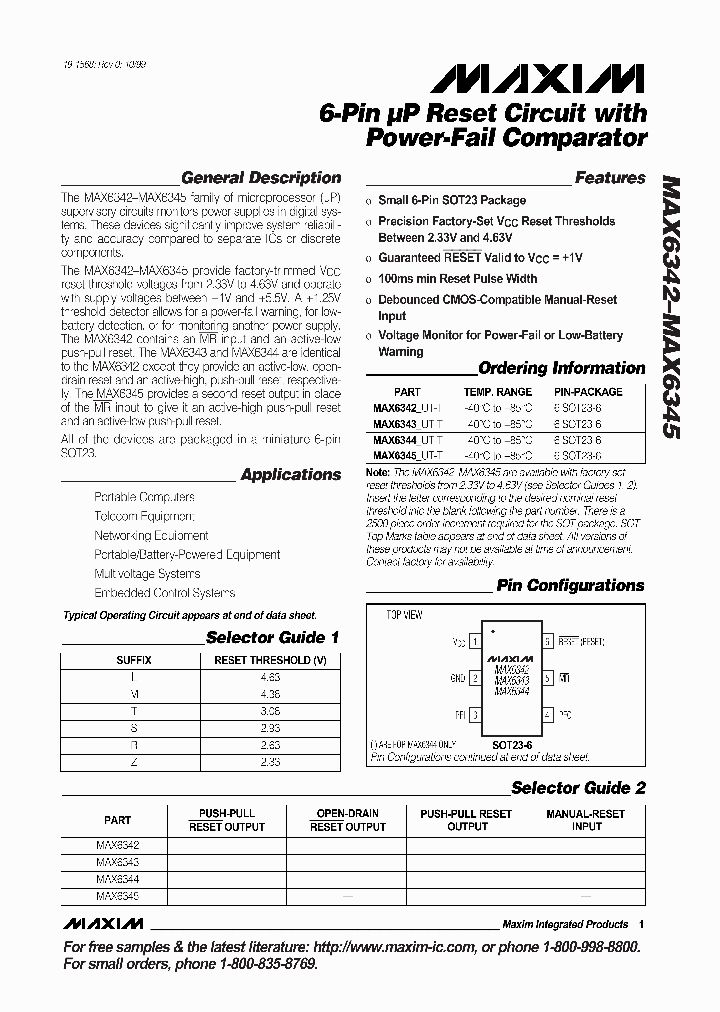 MAX6342_151805.PDF Datasheet