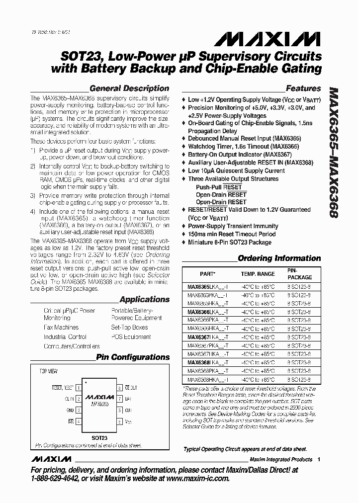 MAX6368PKA-T_89162.PDF Datasheet