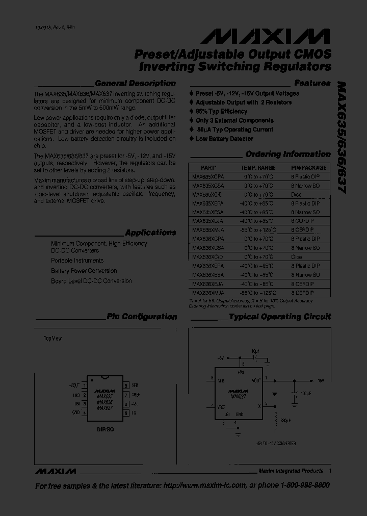 MAX636_15598.PDF Datasheet