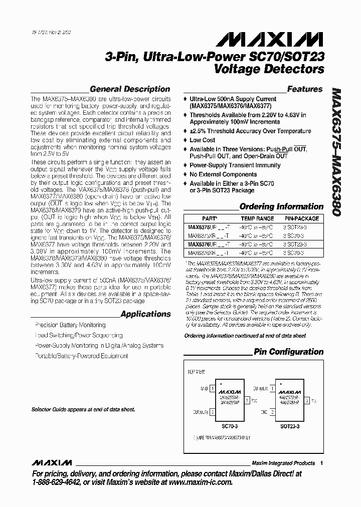 MAX6380_15699.PDF Datasheet