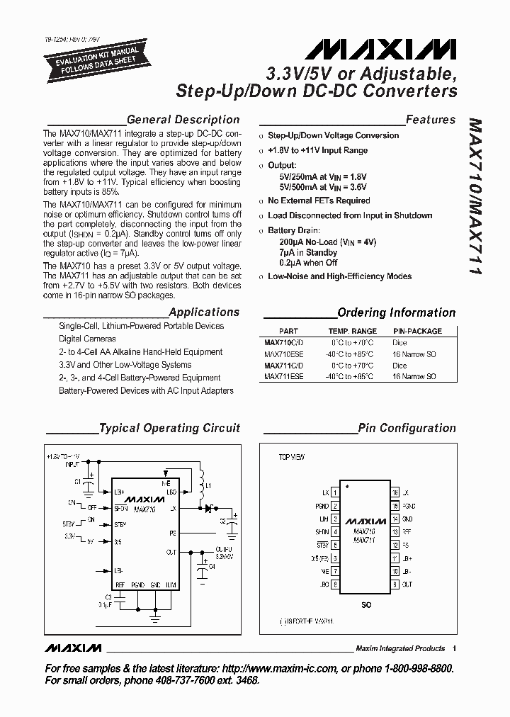 MAX710_48072.PDF Datasheet