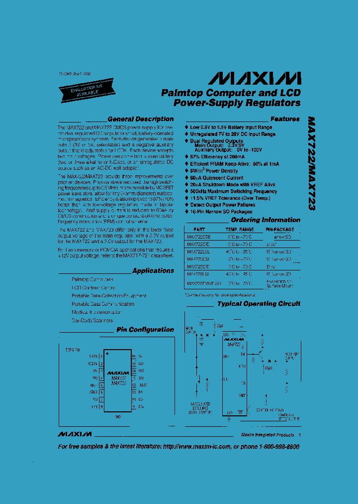 MAX722_48088.PDF Datasheet