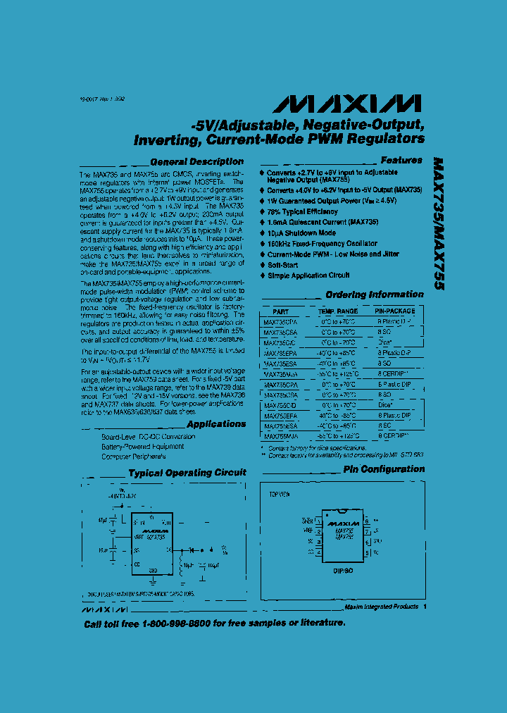 MAX735_119199.PDF Datasheet