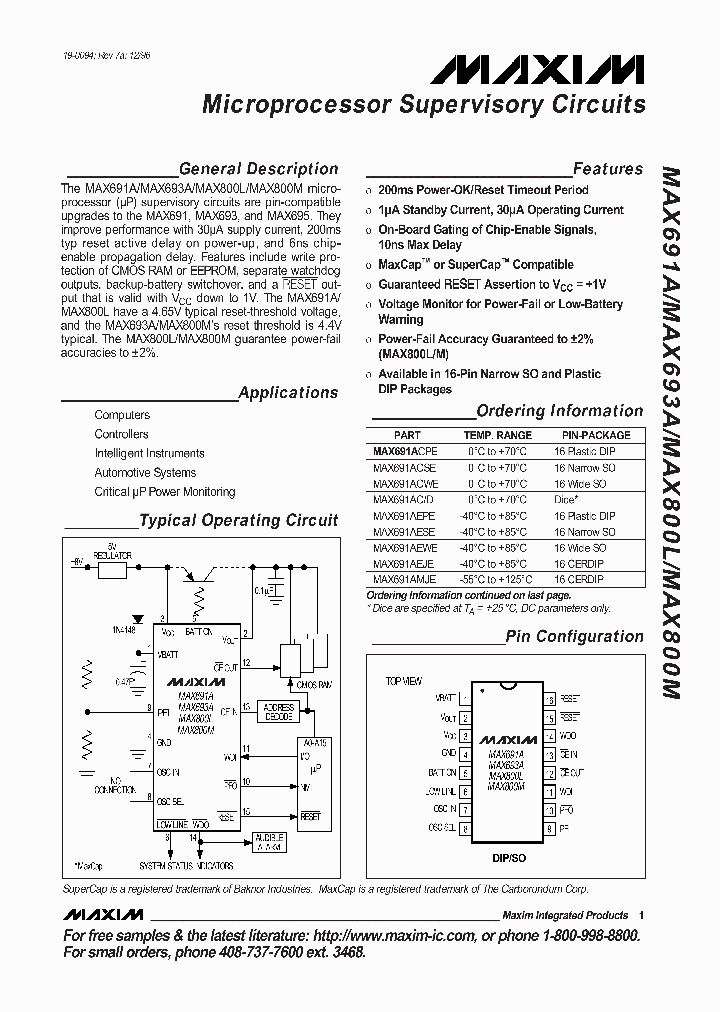 MAX800_3145.PDF Datasheet