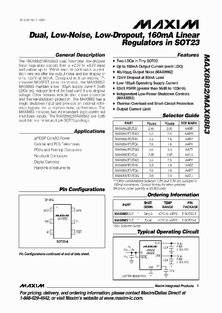 MAX8882_30340.PDF Datasheet