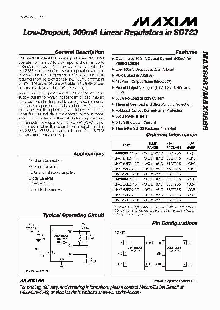 MAX8887_30357.PDF Datasheet