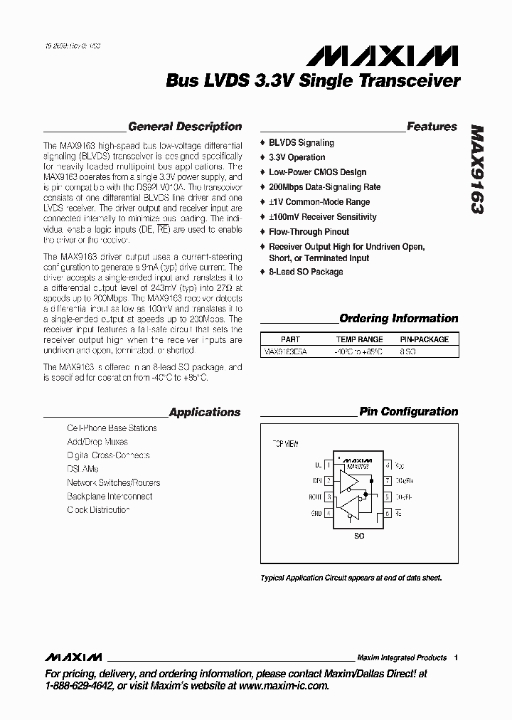 MAX9163_169571.PDF Datasheet