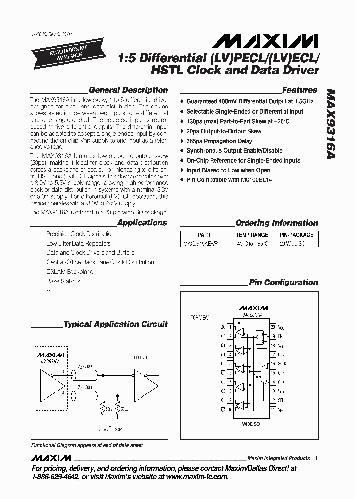 MAX9316A_48811.PDF Datasheet
