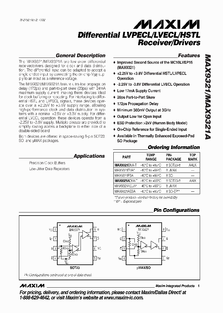 MAX9321_103263.PDF Datasheet