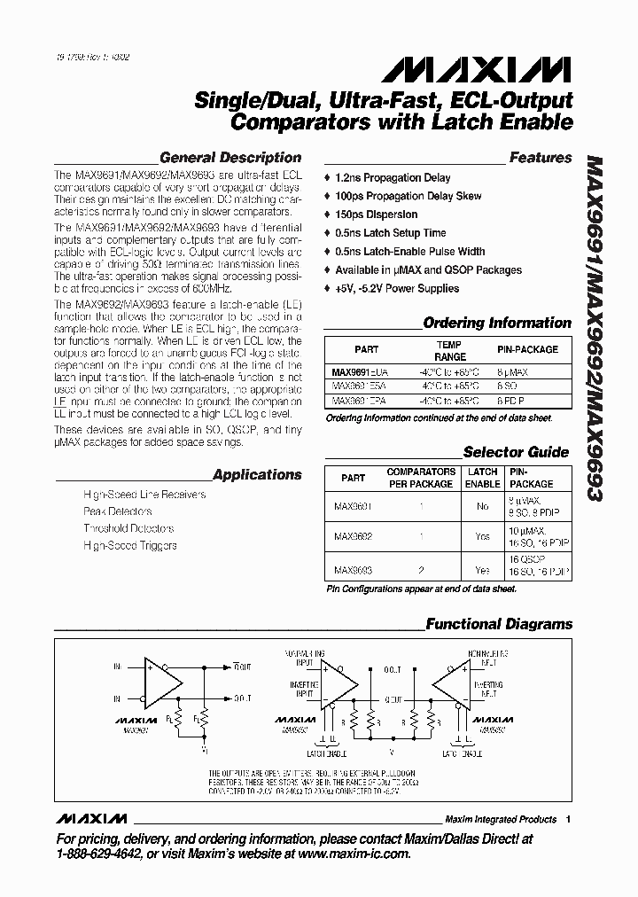 MAX9691_49226.PDF Datasheet