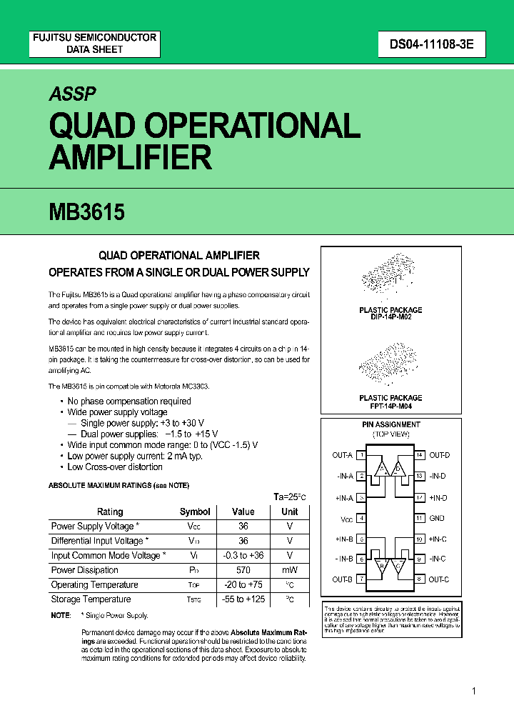MB3615_165756.PDF Datasheet