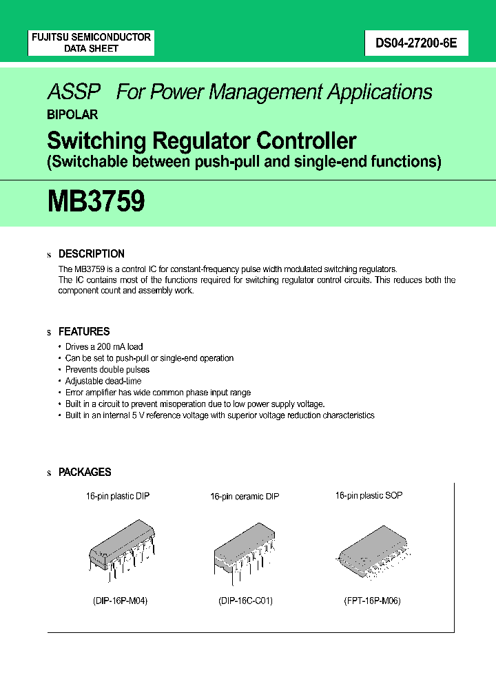 MB3759_30395.PDF Datasheet