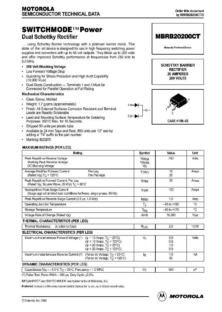 MBRB20200CT_184669.PDF Datasheet